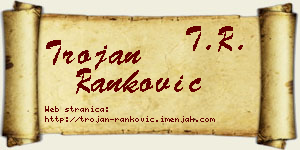 Trojan Ranković vizit kartica